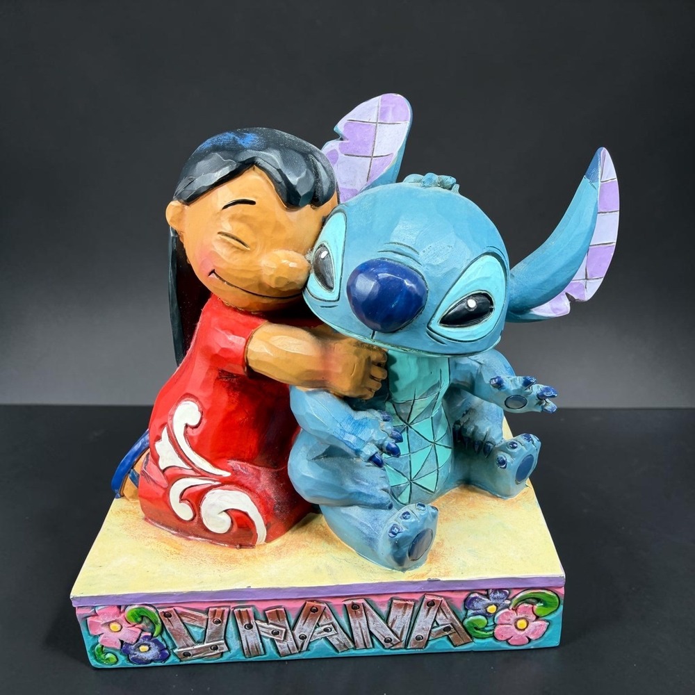 Disney Traditions Jim Shore Lilo and Stitch Ohana Means Family Figurine 4043643